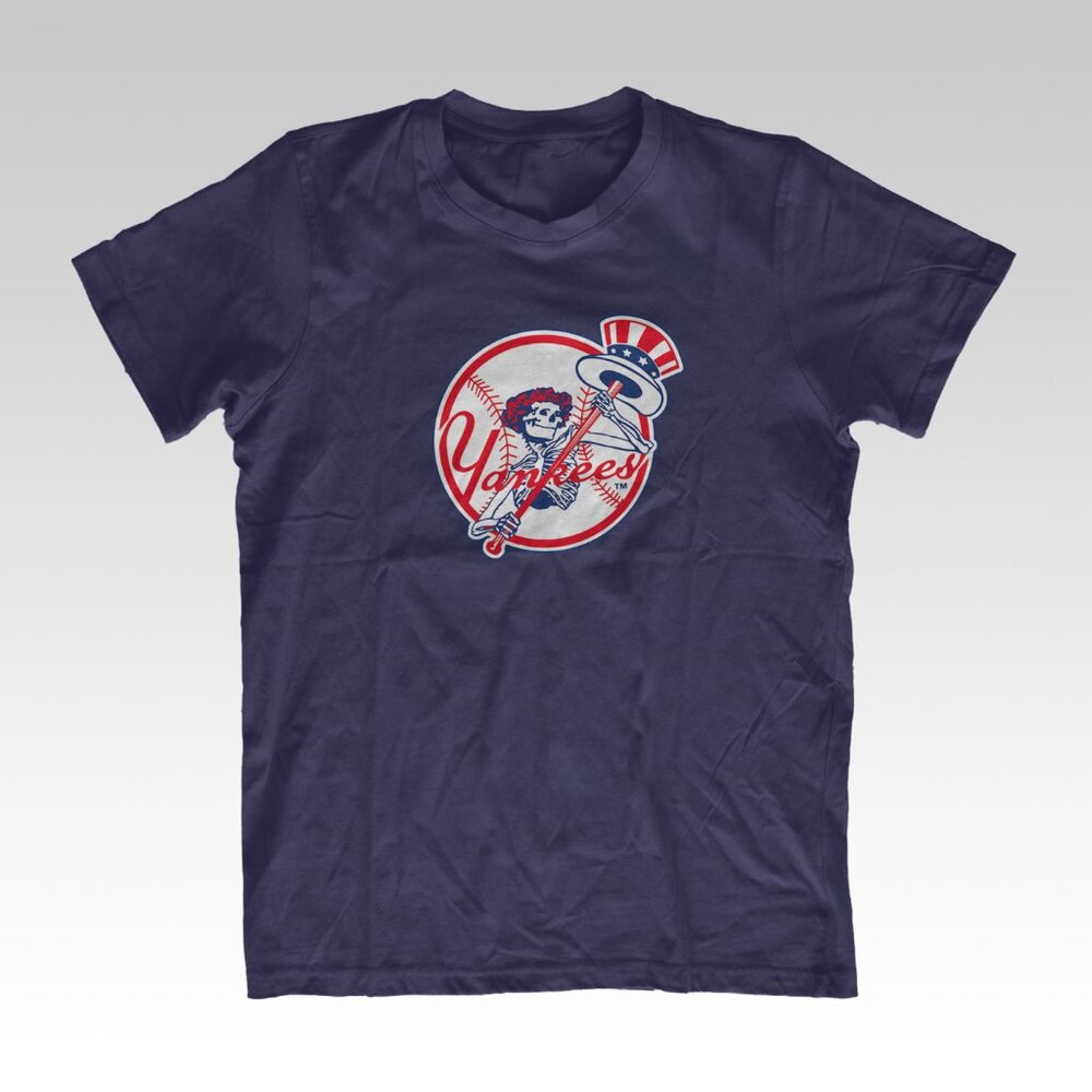 Bertha style skelly NY Grateful Dead mash-up Yankees Fare Thee Well Jersey Style